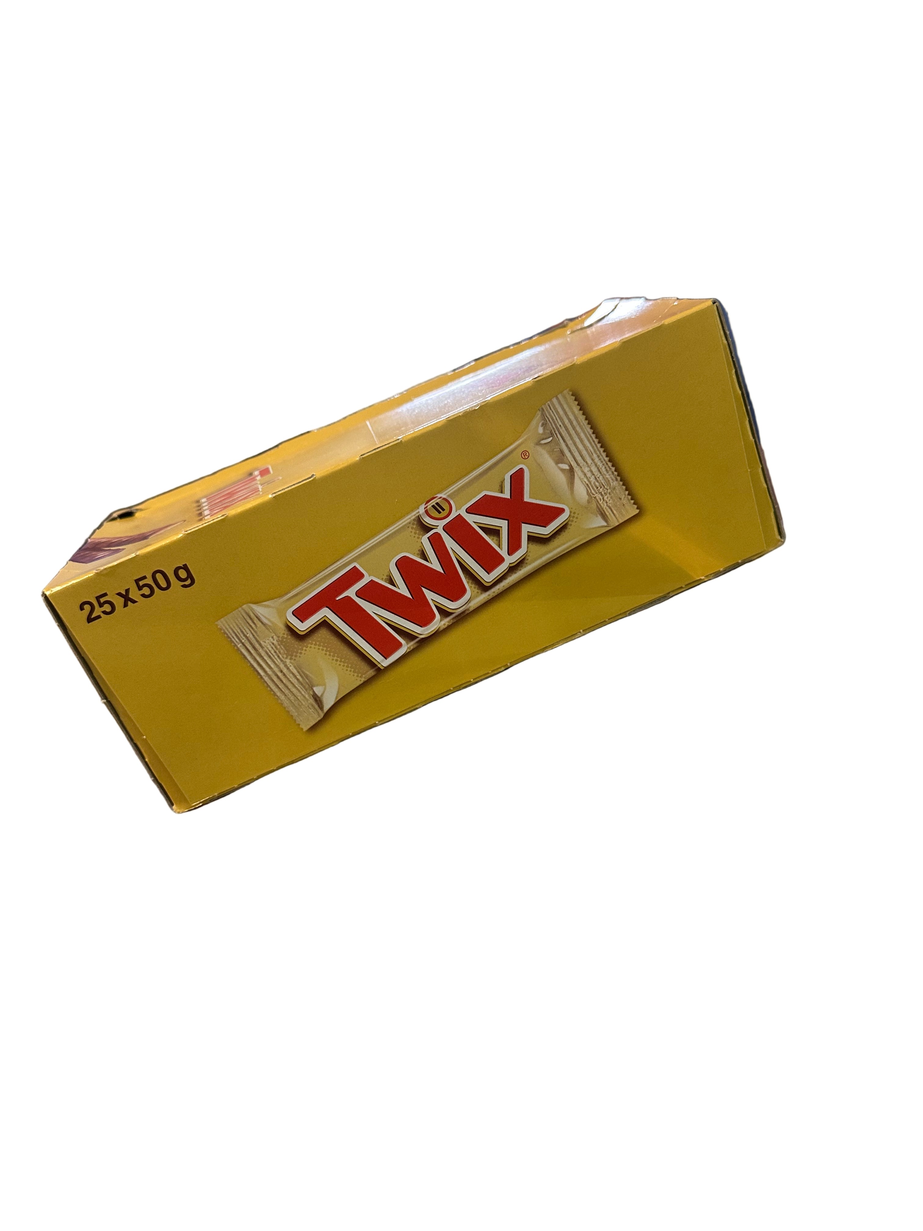Box of 25 Official Twix Bars – Full Size